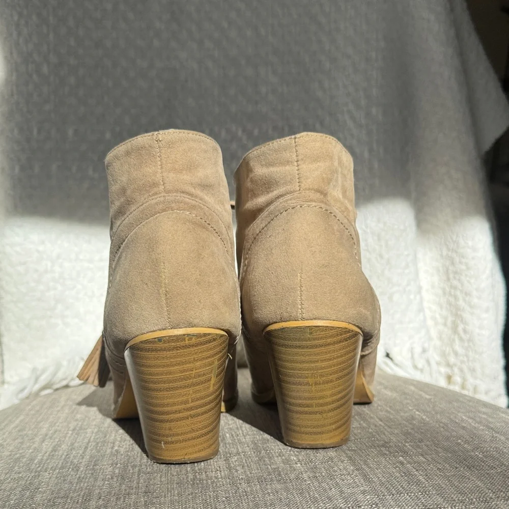 Women's Tan Ankle Booties